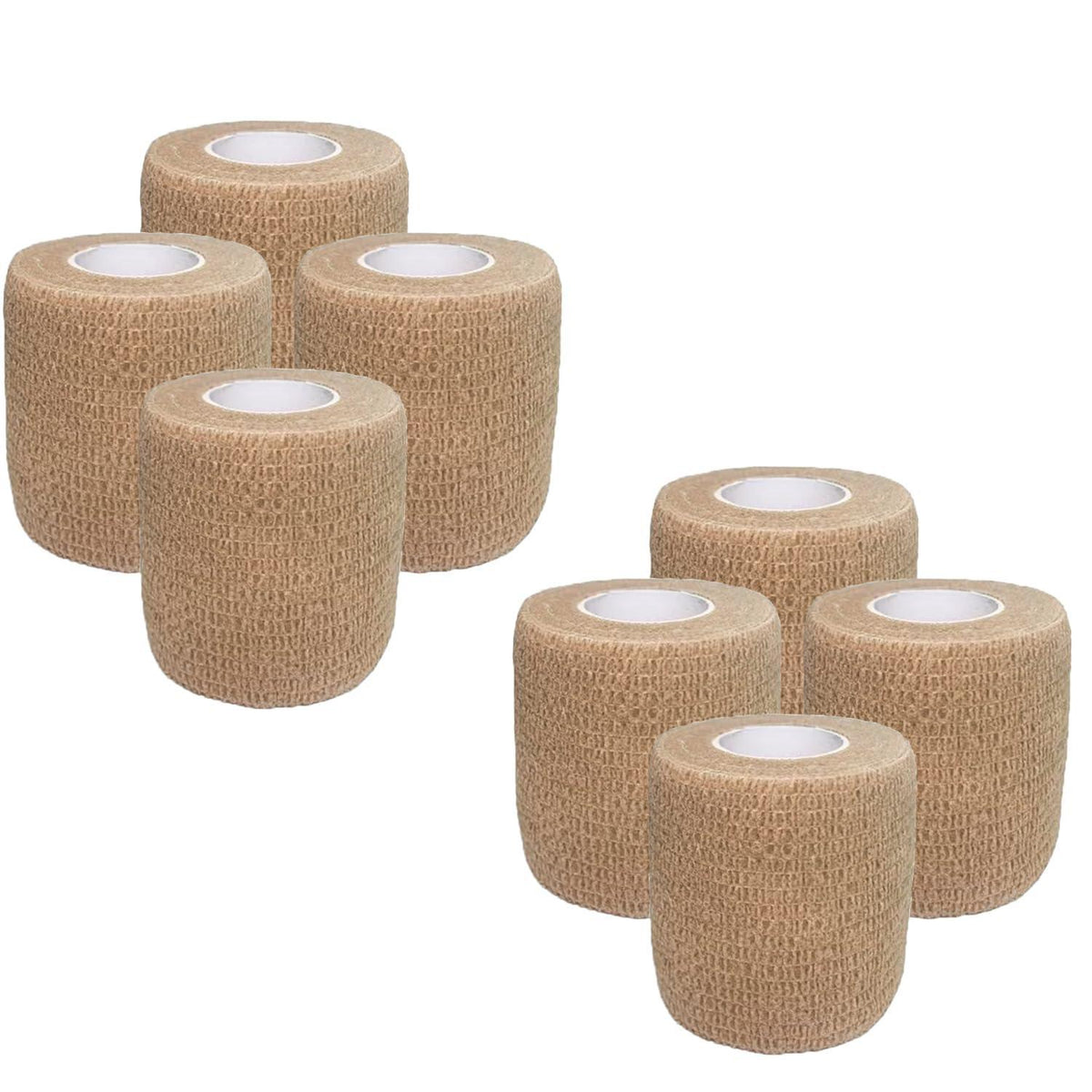 8 Rollen Selbstklebender Verband 5cm x 4,5m Hautfarbe