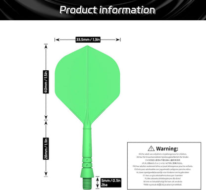 CyeeLife 2-In-1 Dart Flights Shafts Professional Accessories