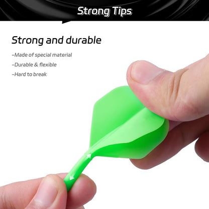 Präzisionsgeformte Dart Flights und Schäfte, 2-in-1 Dart
