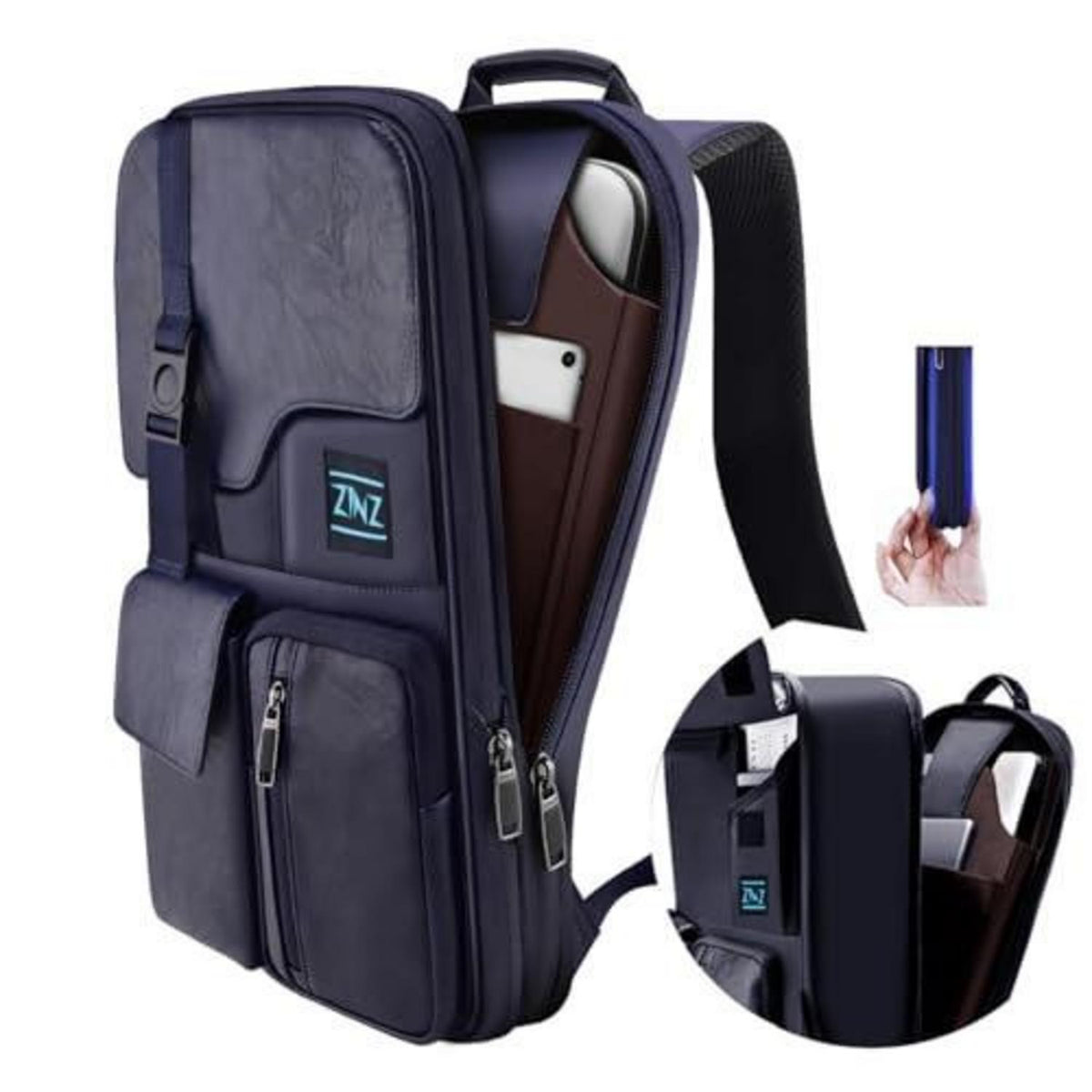 Laptop Rucksack 15,6 Zoll Business & Reise Rucksack Blau