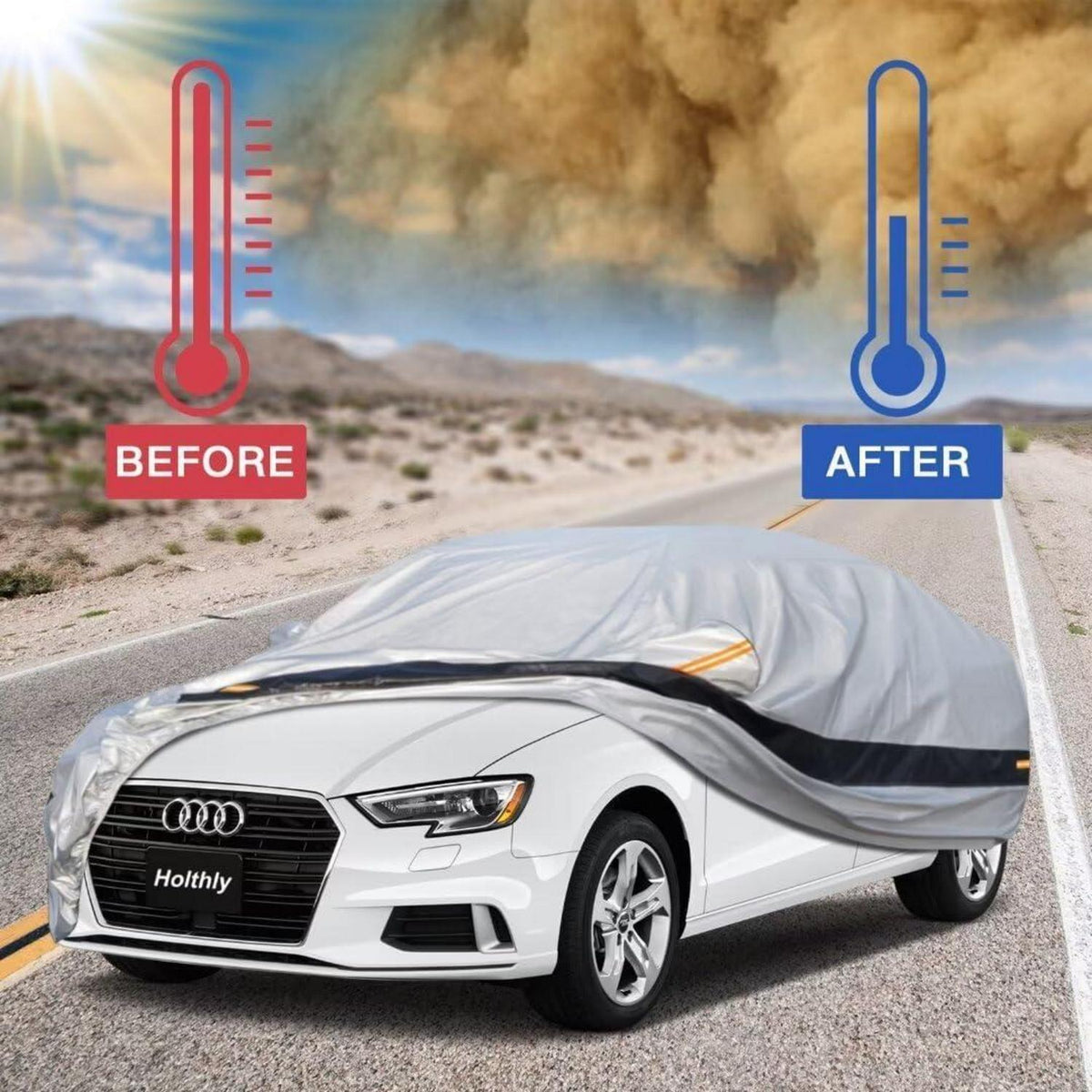 Auto Abdeckplane Audi A3 (2013-2024) Wasserdicht & Atmungsaktiv