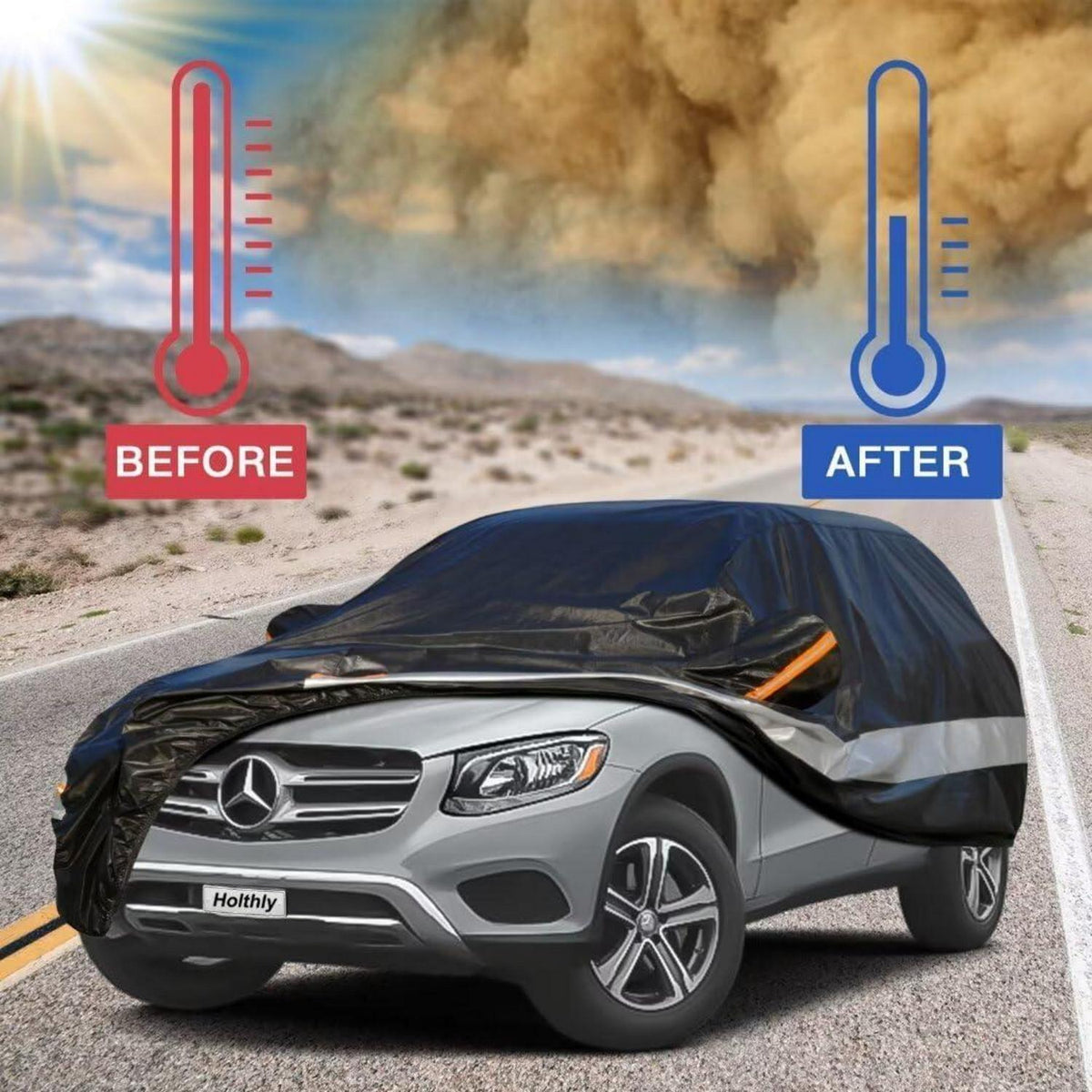 Auto Abdeckplane Benz GLC (2016-2024) – Wasserdicht & Atmungsaktiv