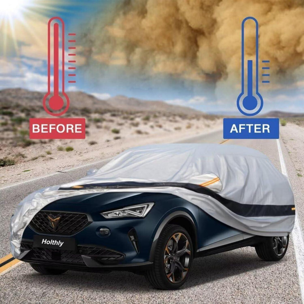 Auto Abdeckplane Formentor Cupra (2020-2024) Wasserdicht & Atmungsaktiv