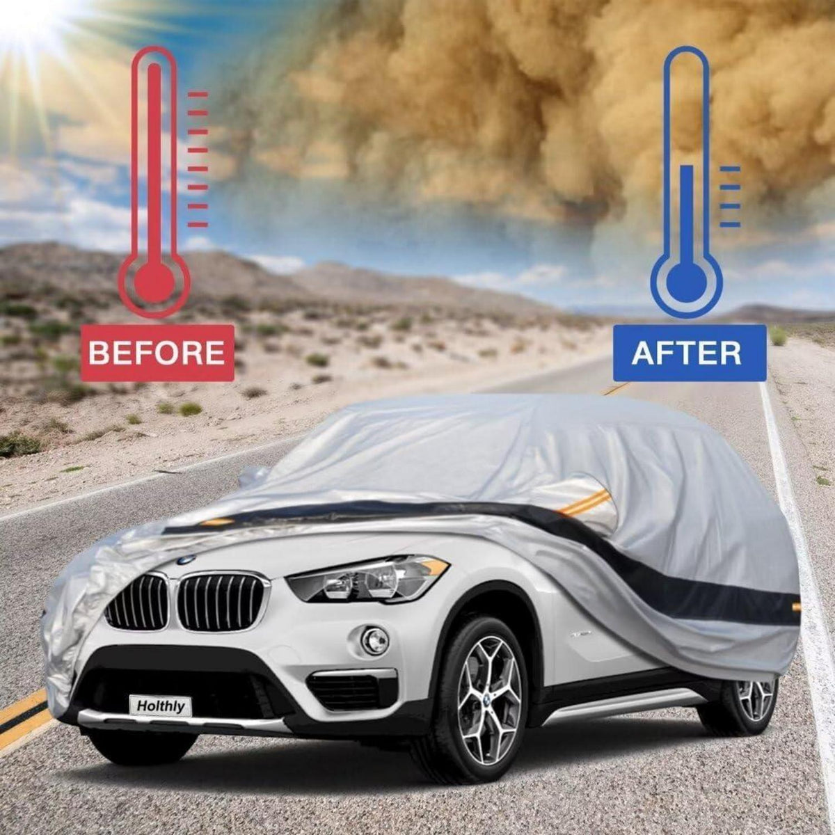 Auto Abdeckplane BMW X1 (2009-2024) Wasserdicht & Atmungsaktiv