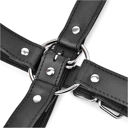 BDSM Bondageset Damen Leder Fesseln Riemenbody SM Spielzeug Bondage Kit