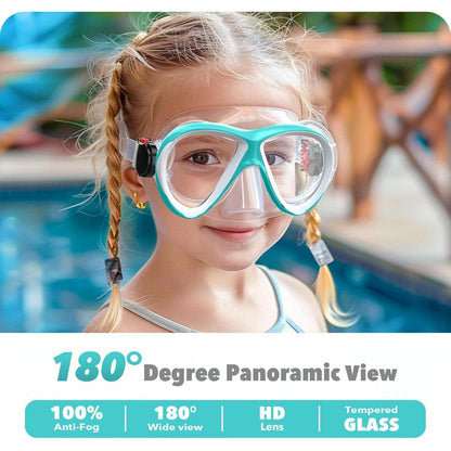 Taucherbrille Kinder Schwimmbrille für Jungen Mädchen 3-14