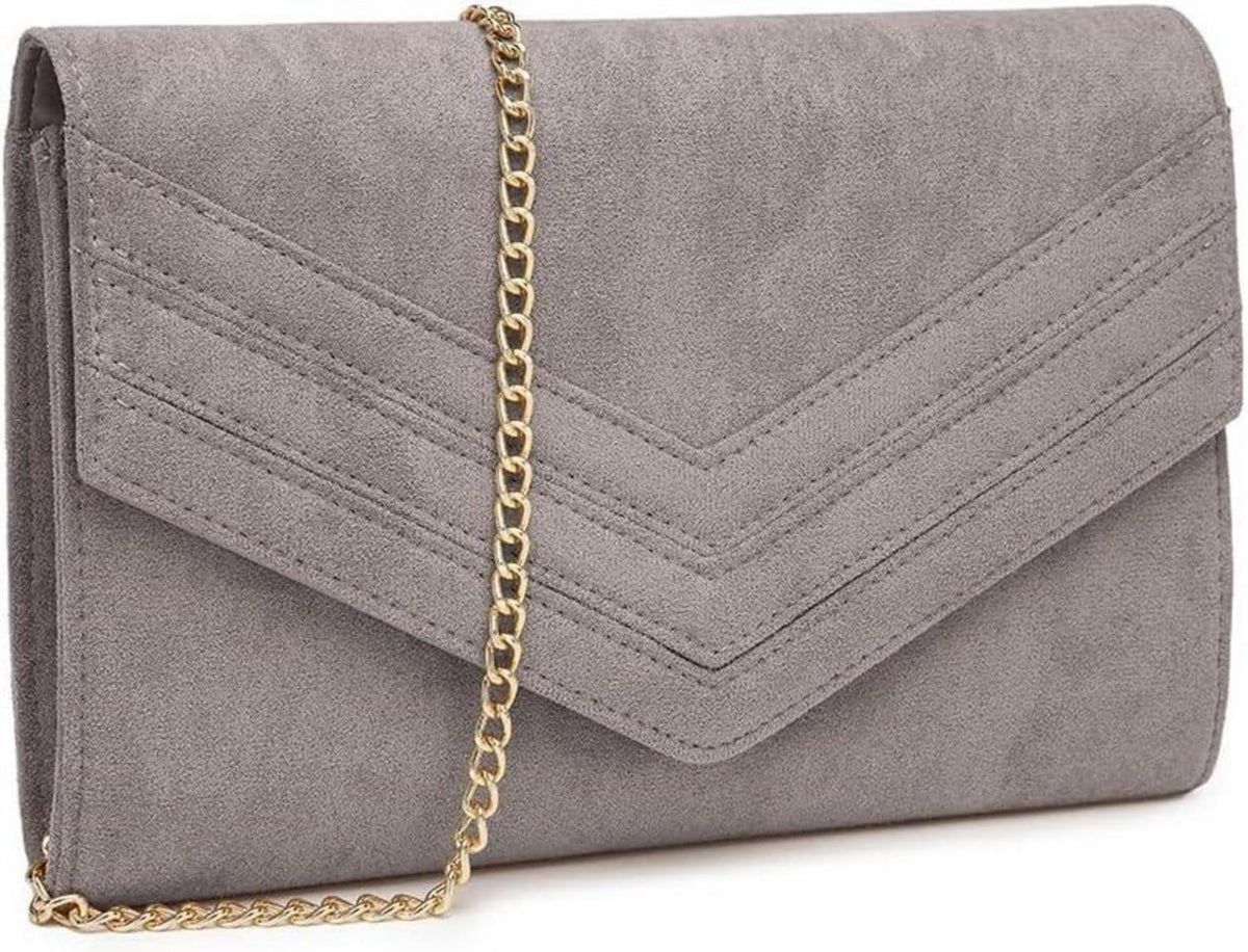 Elegante Damen Umschlag Clutch mit Magnetverschluss