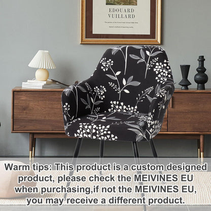 Stretch Stuhlhussen 2er Set – Schwingstuhl & Sesselbezug Schwarz