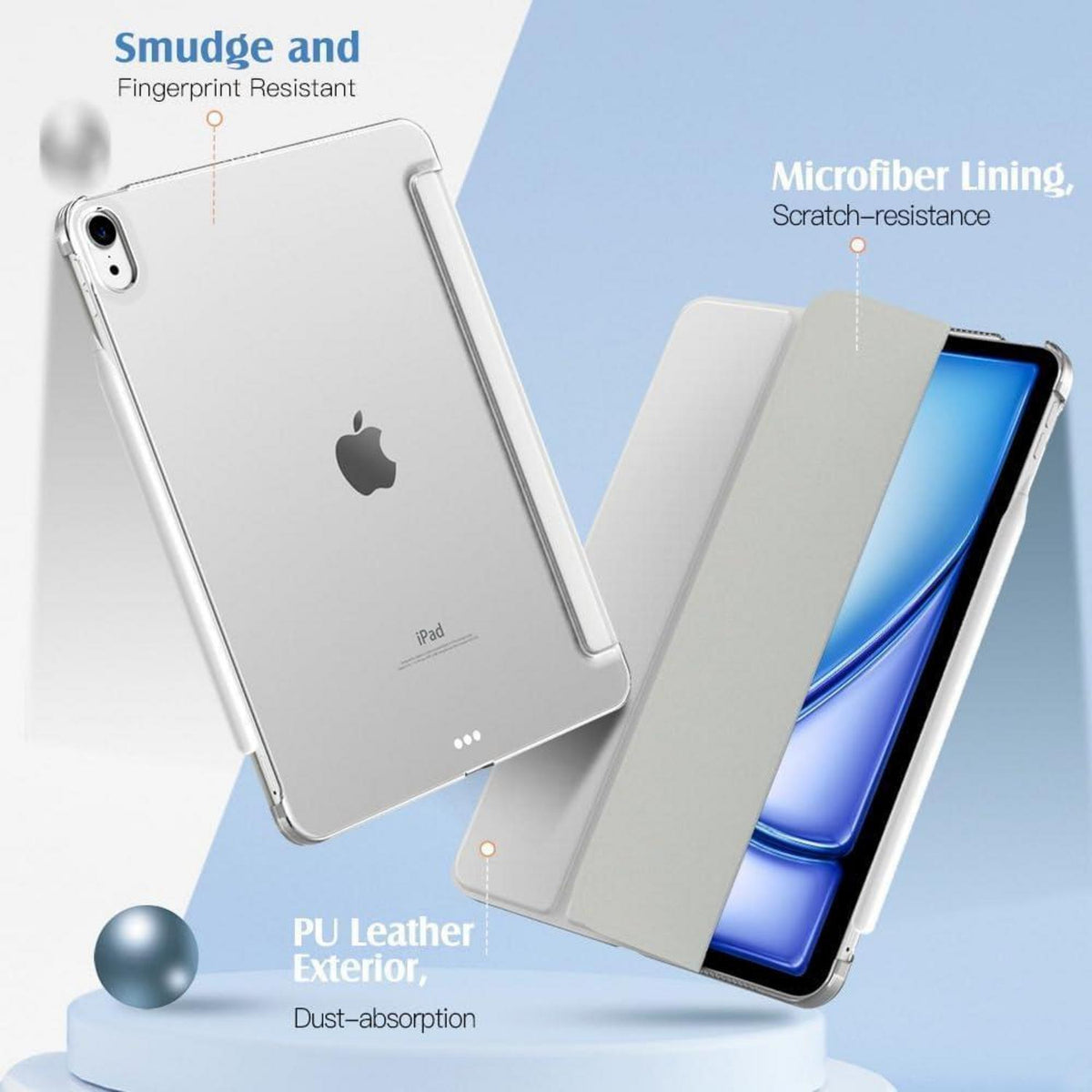 iPad Air 11 Zoll Hülle mit Ständer & Auto Schlaf/Aufwach