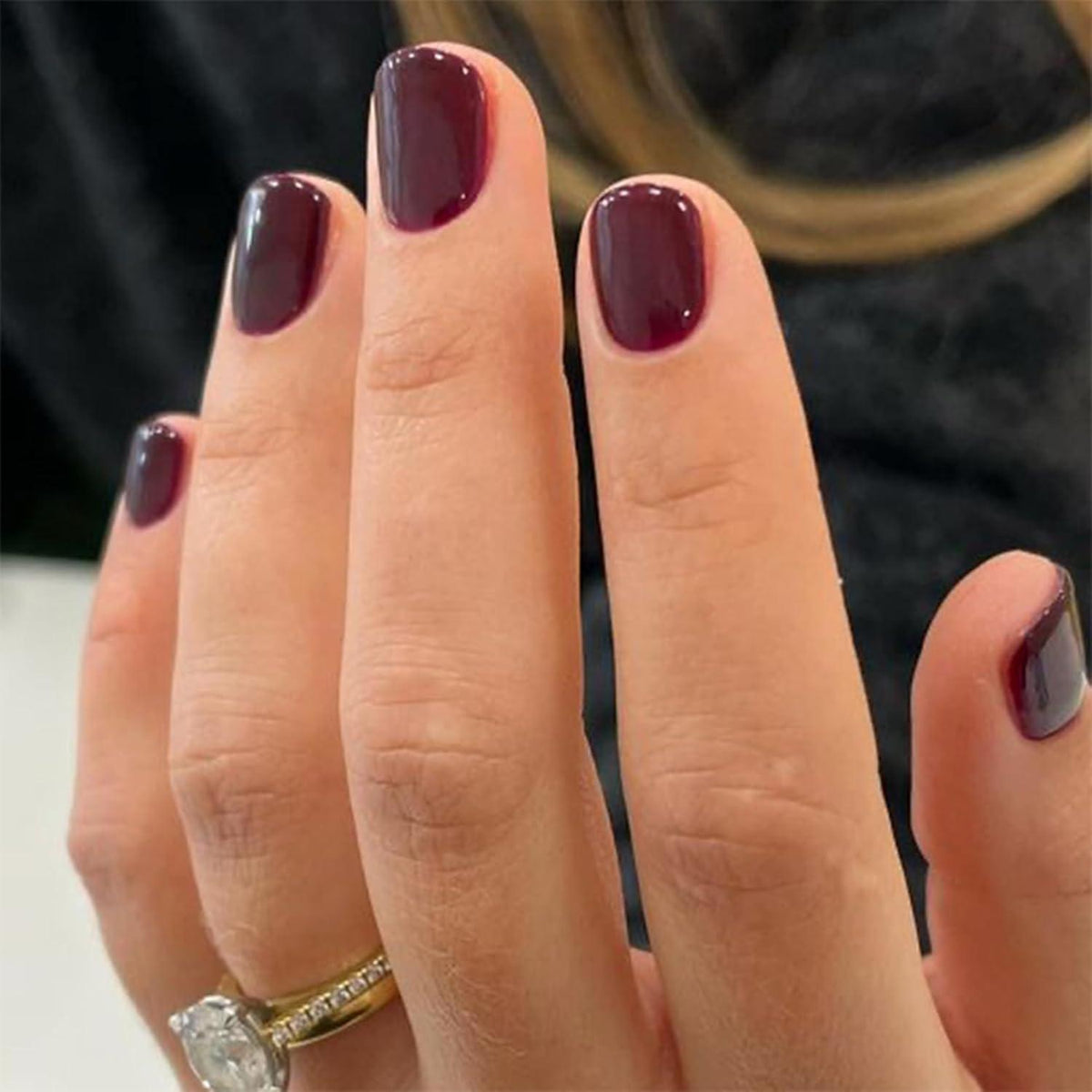 24er Set Kurze Glänzend Rote Press On Nails - Full Cover Künstliche Nägel