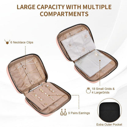 Schmuck Organizer Tasche für Reise, Faltbarer Schmucktasche Organizer