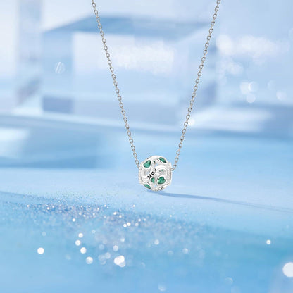 925 Sterling Silber Geburtsstein Charm Anhänger - Mai Herz Bead für Damen