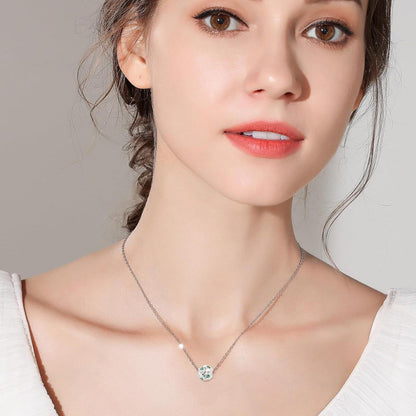 925 Sterling Silber Geburtsstein Charm Anhänger - Mai Herz Bead für Damen