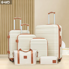COOLIFE Koffer-Set ABS Hartschale 4 Rollen TSA-Schloss