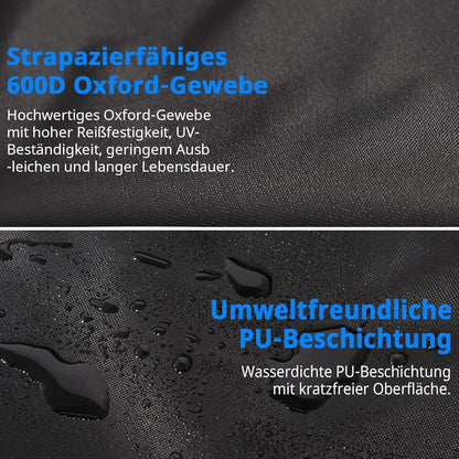 Strandkorb Schutzhülle Winterfest 120x90x155cm Schwarz