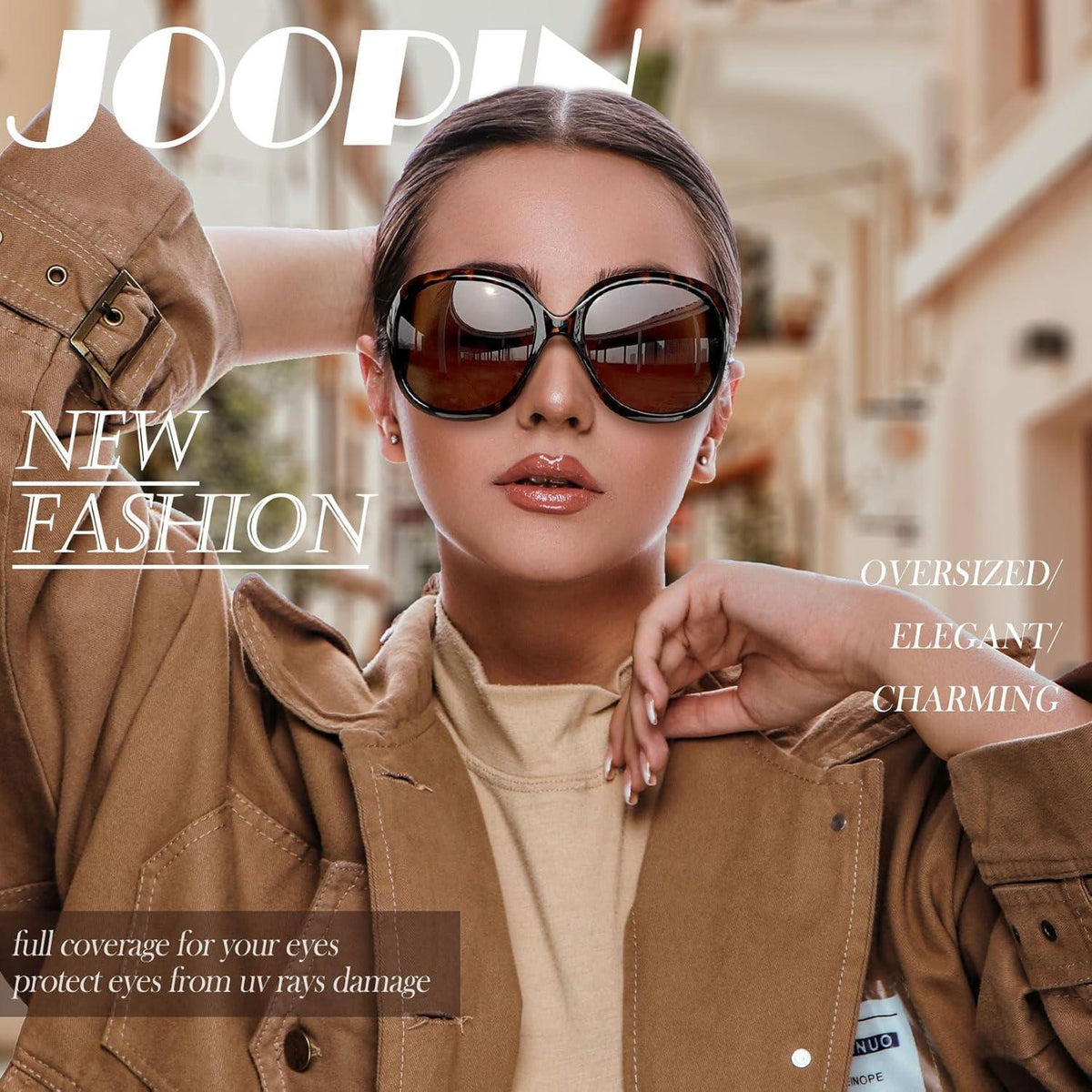 Übergroße Damen Sonnenbrille polarisiert UV400, modern & stilvoll