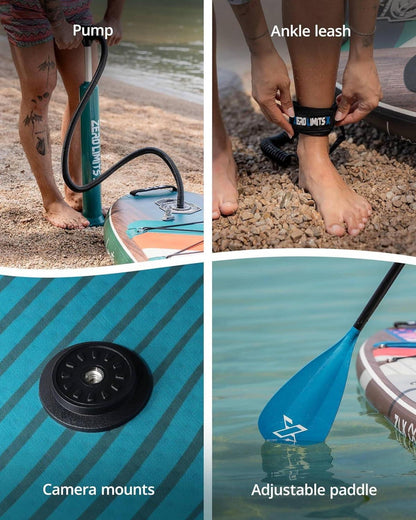 Aufblasbares Stand Up Paddle Board ZLX 320 cm - Premium SUP Board für alle