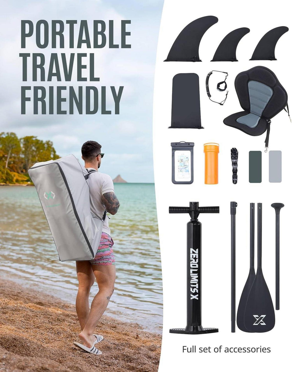 Aufblasbares Stand Up Paddle Board 320 cm - Premium SUP für alle Skill Levels