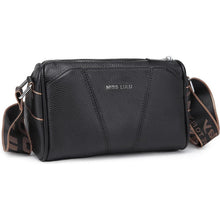 Damen Crossbody Bag Umhängetasche Beige in Lederoptik
