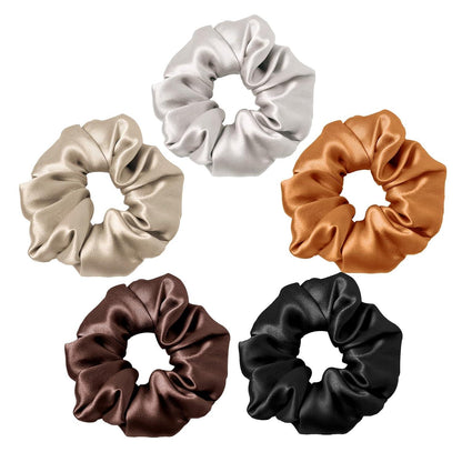 Haarringe Seide Haargummis Vintage-Stil 5er Pack