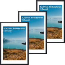 Bilderrahmen Set Acrylglas Schwarz MDF 40x60cm 3er