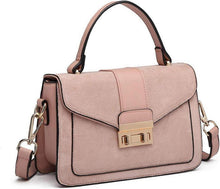 Damen Umhängetasche Kunstleder Wildleder Crossbody Bag Vintage Elegant