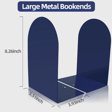 Metall-Buchstützen 8 Stück blau, langlebig, rutschfeste