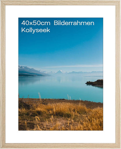 Bilderrahmen MDF Acrylglas-Holz 40x50cm Aufhängen Aufstellen