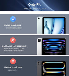 TiMOVO iPad Air 13 Zoll Hülle M2 2024 Marineblau Schutzhülle
