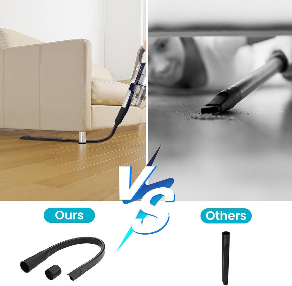 Flexible Universal Fugendüse Staubsauger 65cm für Miele AEG Siemens Bosch