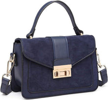Elegante Damen Umhängetasche Kunstleder Wildleder Vintage - Exquisit
