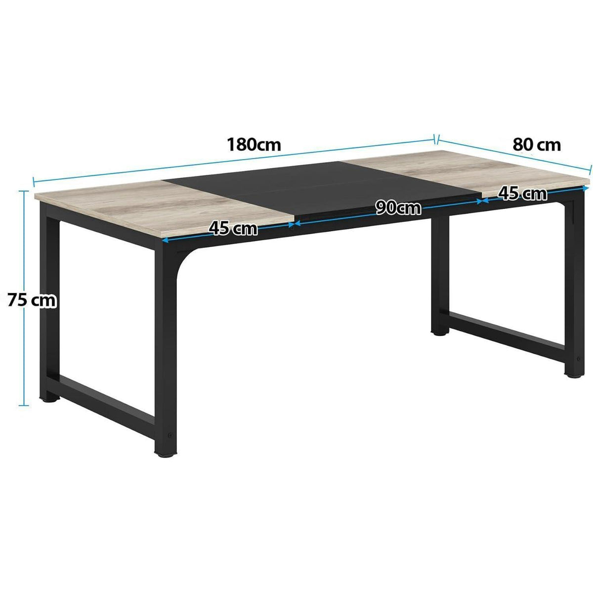 Industrietisch 180x80 cm – Küchentisch für 4-8 Personen