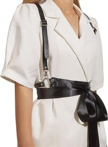 Punk Taillengürtel Damen PU Leder Harness Gothic Kostüm