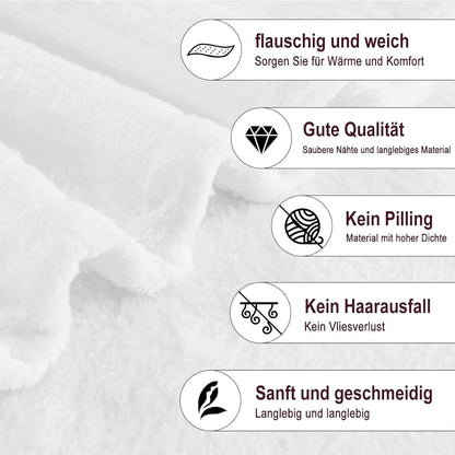 Flanell Fleece Decke Schwester Geschenk 150x130cm Weihnachten Geburtstag