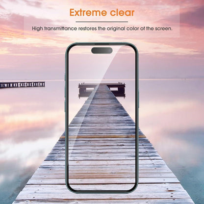 OMOTON Panzer Schutz Glas für iPhone 16/15, 9H Härte, Full