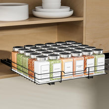 Ausziehbares Gewürzregal für Schrank organizer schwarzplatzsparend