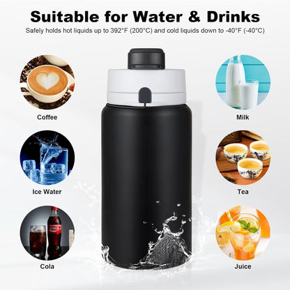 Faltbare Trinkflasche 550ml BPA-frei Auslaufsicher Schwarz