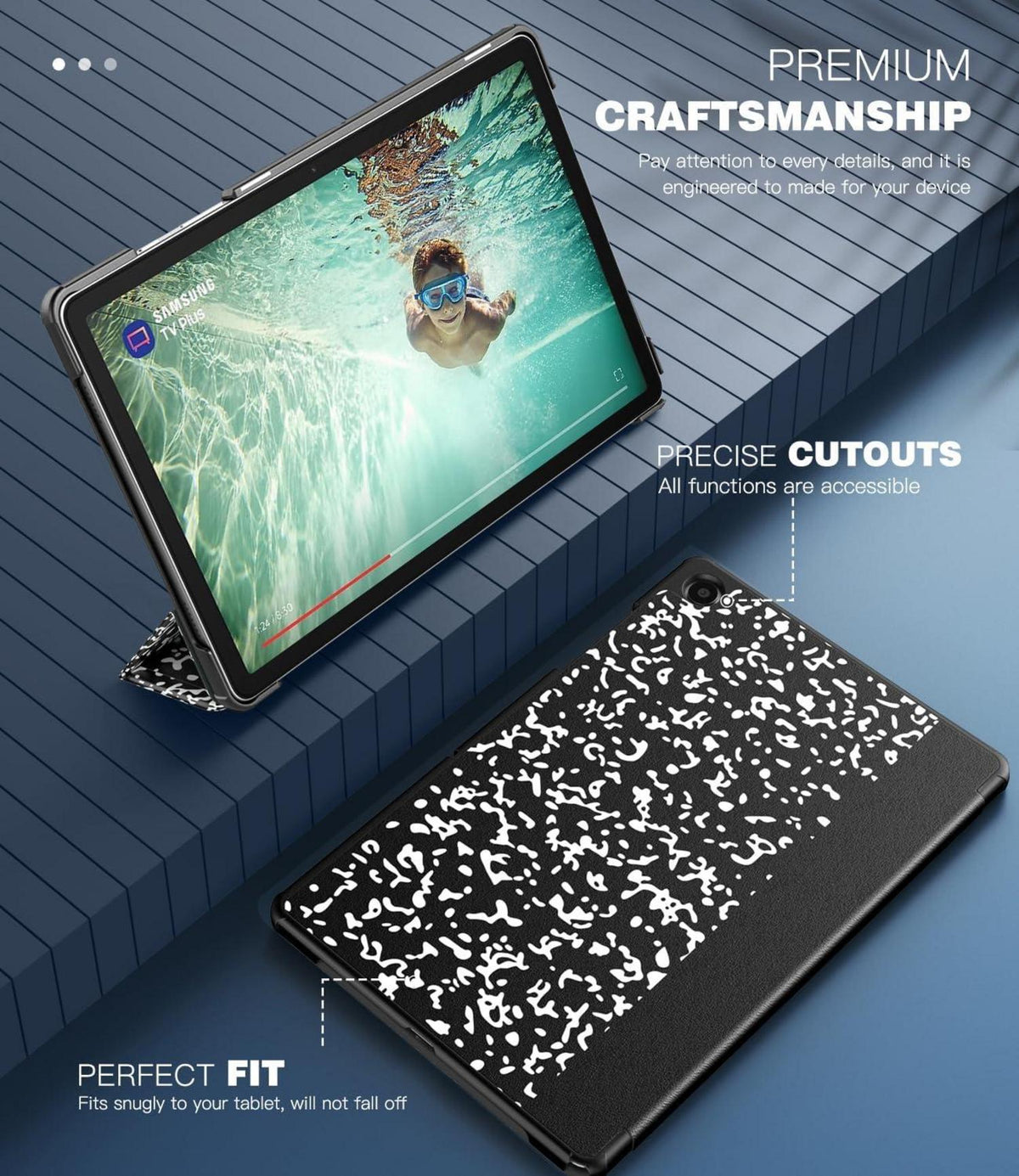 TiMOVO Samsung Galaxy Tab A9+ 11 Zoll 2023 Hülle Schwarz
