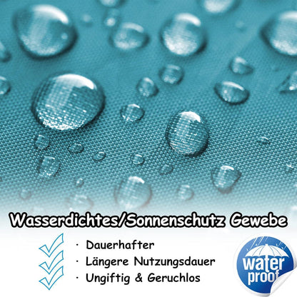 3x3m Faltpavillon mit Seitenteilen & Fenstern – Grün