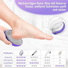 Nano Glas Hornhautentferner Nass & Trocken Violett