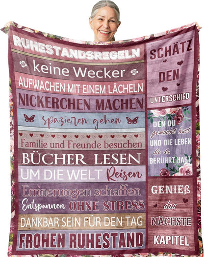Ruhestands Decke Natur 100% Polyester 150x130CM