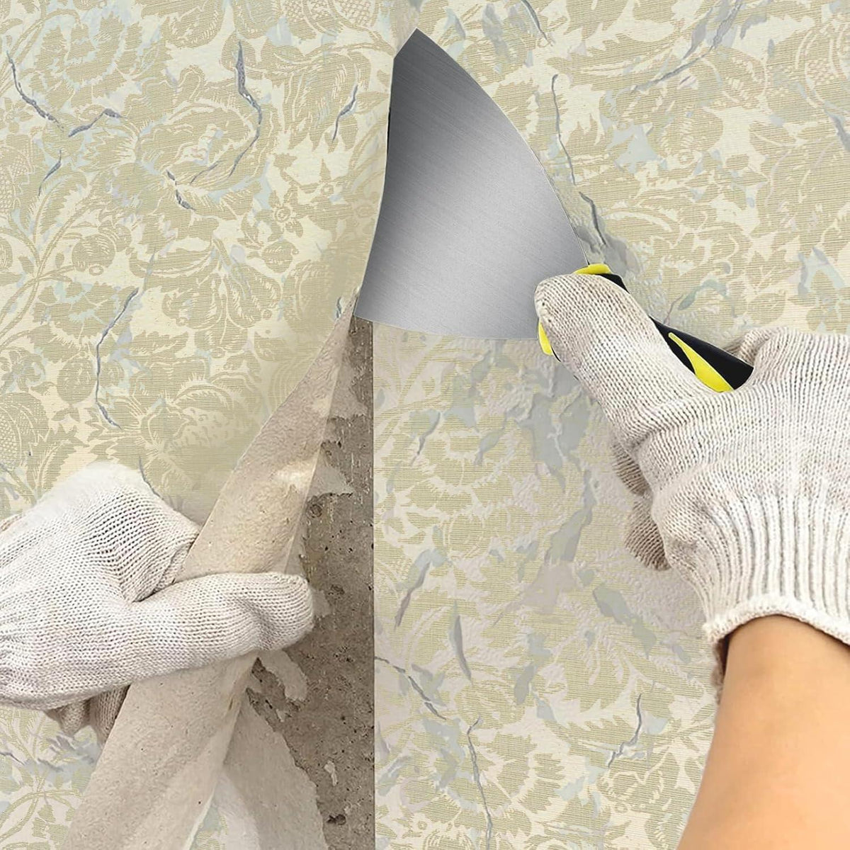 5er Set Edelstahl Spachtel für Wand & Bodenarbeiten