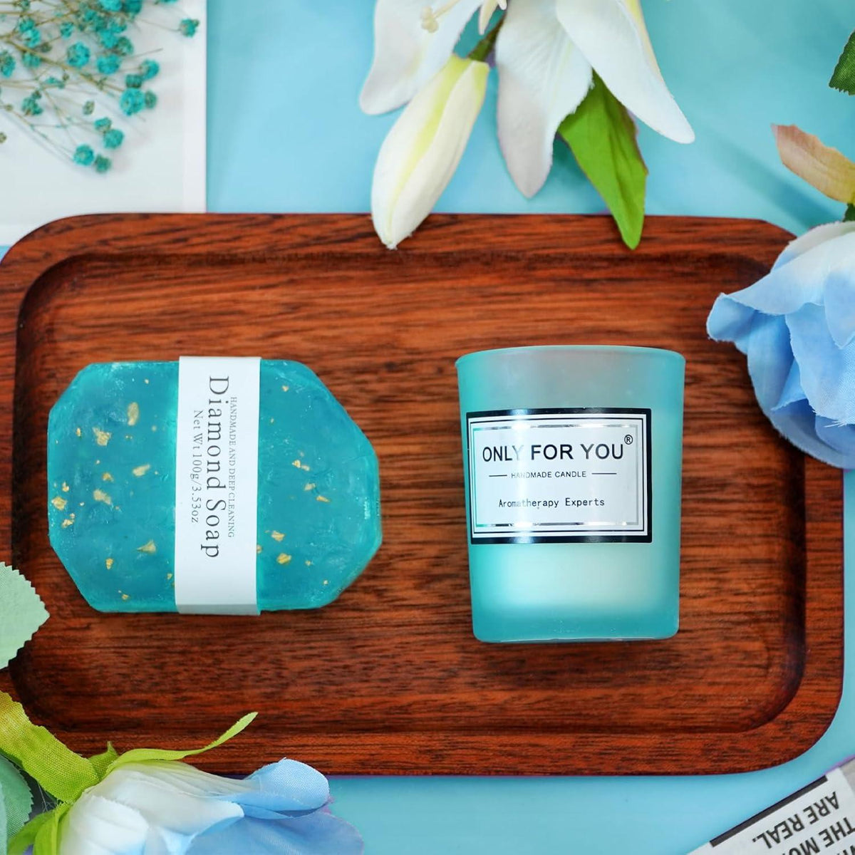 Personalisiertes Spa Geschenkset für Frauen, 100% vegan, mit 20oz