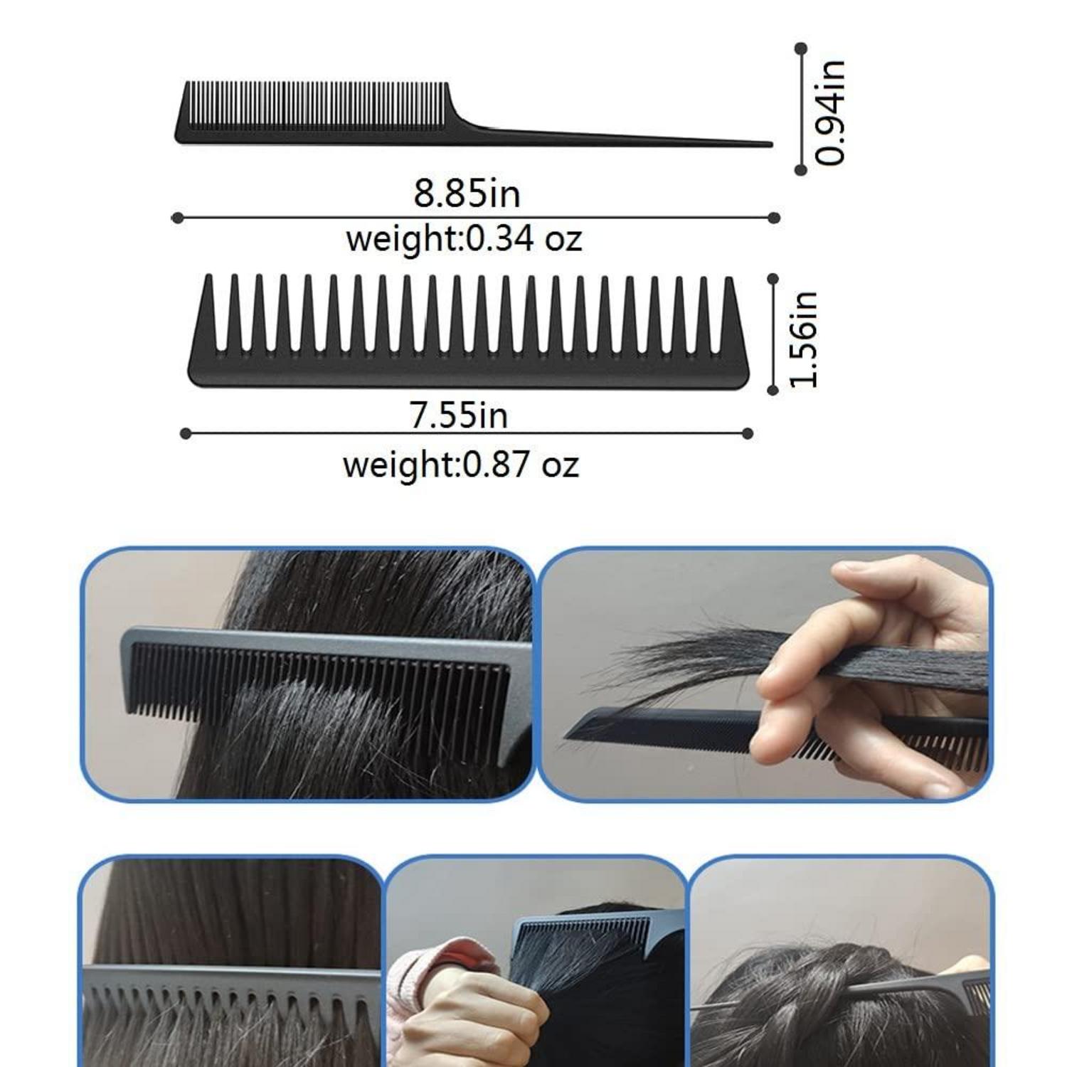 Locken Haar Bürste Set mit Defining Bürste, Haarbürste, Sprühflasche, Zahnkamm, Schwanzkamm, Haarspangen