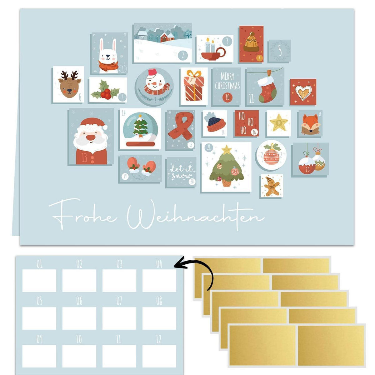 Rubbellos Adventskalender 2026 – DIY Karte zum Selbergestalten