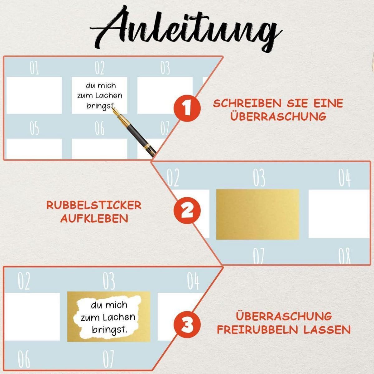 Rubbellos Adventskalender 2026 – DIY Karte zum Selbergestalten