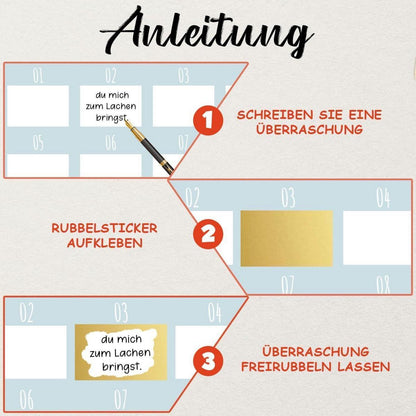 Rubbellos Adventskalender 2026 – DIY Karte zum Selbergestalten