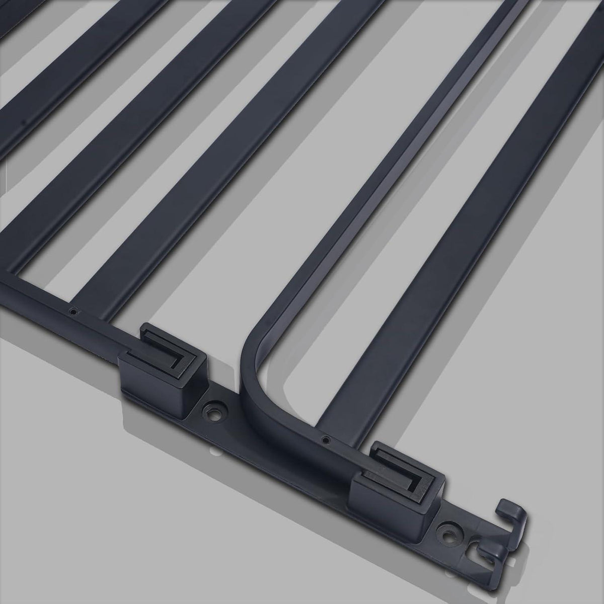 Handtuchhalter klappbar ohne Bohren, 60cm, Schwarz Matt