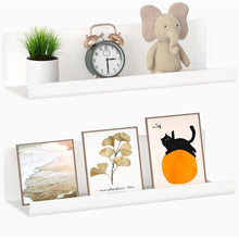 Schweberegal 2er Set ohne Bohren, 32cm, Weiß