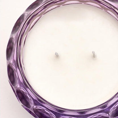 Cocorrína Duftkerze Violet Sandalwood 300g Glas 100% Kokosnusswachs mit 2 Dochten 40h